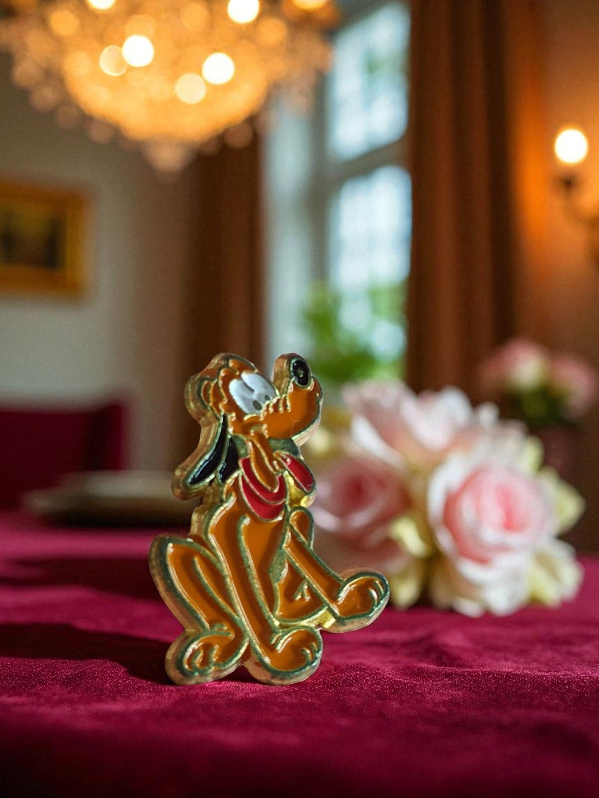 Rare vintage Disney Pluto pin with gold finish, limited edition