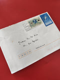 Ancienne enveloppe timbrée oblitérée L?Argentière Marseille collection philatéli