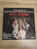 Vinyle 45 tours GREECO DISCO PEDIA M.T.C. ATHÉNÉE Barclay pochette signée