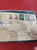 Ancienne enveloppe oblitérée Maroc 1993 pour philatéliste timbres Hassan II