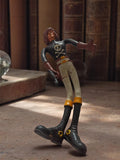 Figurine vintage Albator 84 Harlock Tadashi Flexy articulée noir blanc