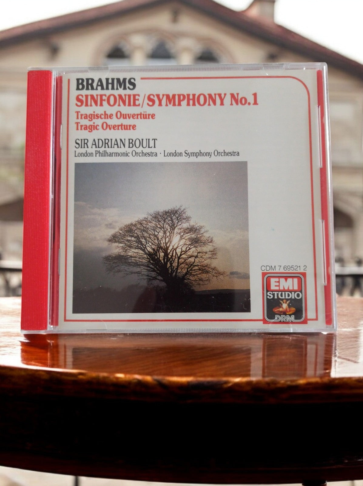 CD Brahms Symphony No.1 EMI Studio London Philharmonic Sir Adrian Boult