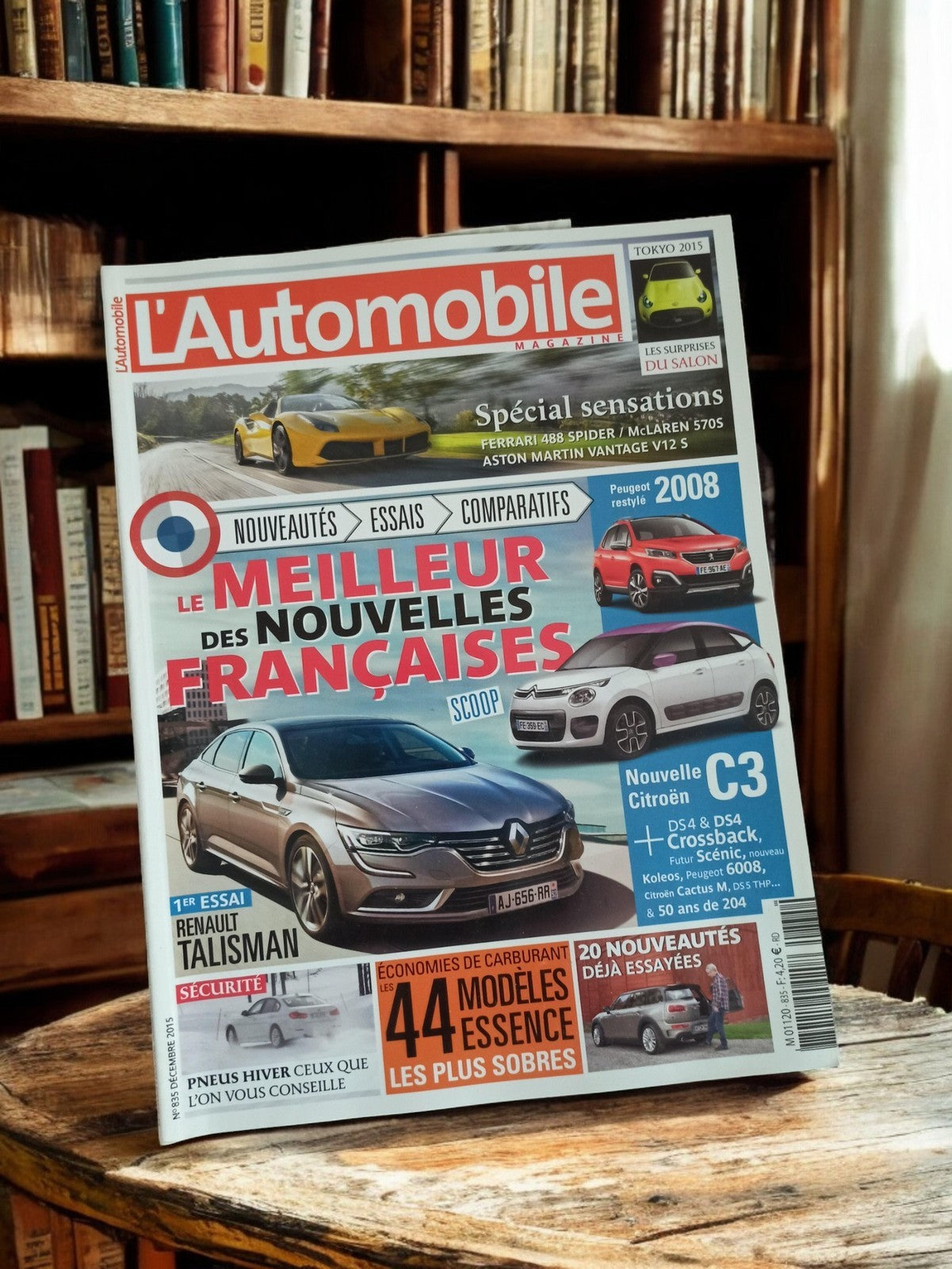 Magazine L’Automobile décembre 2015 rétro voitures françaises occasion