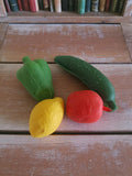 Gomme Vintage Fruits et Légumes Années 50/60 Rétro Lot Ancien