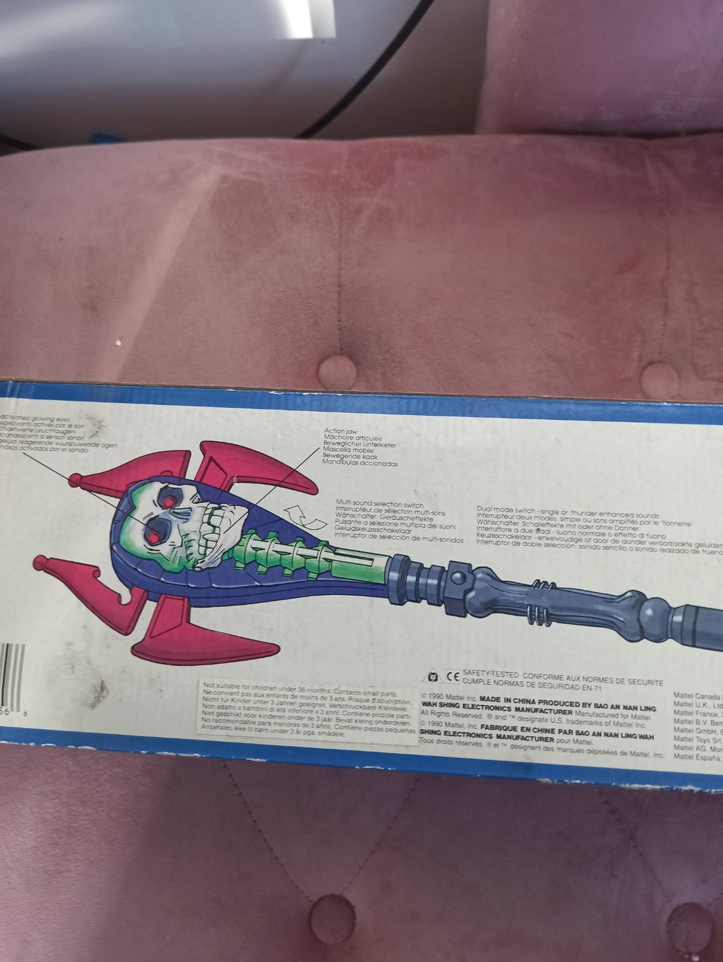 Bâton électronique He-Man Skull Staff Skeletor Mattel neuf en boîte