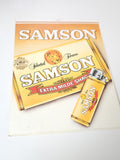 Vintage autocollant publicitaire ancien Samson grand format rétro collection déc