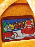Carte téléphonique SNCF vintage Noël 50 unités, illustrée Père Noël, collection