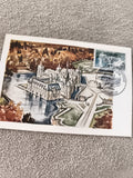 Carte maximum Château de Chantilly timbre 1985 philatélie ancienne France