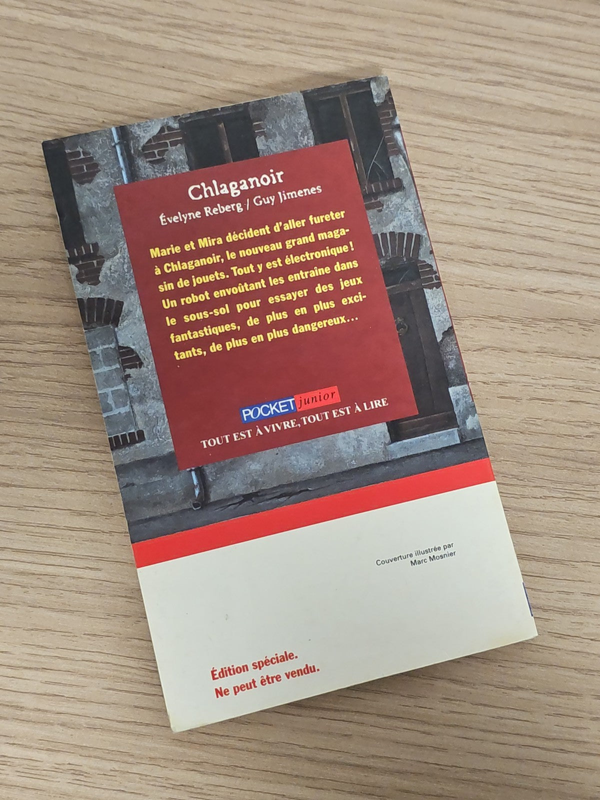 Livre Chlaganoir par Guy Jimenes et Evelyne Reberg roman jeunesse occasion