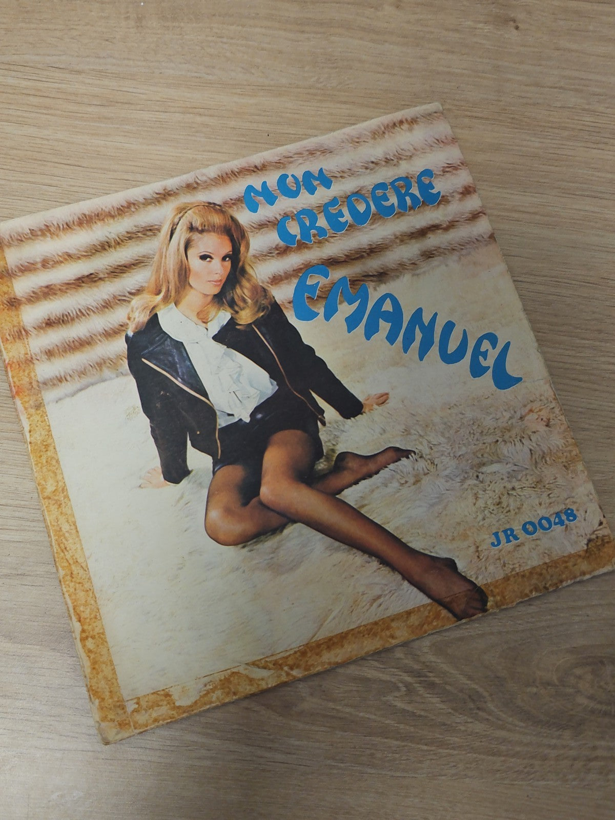Vintage vinyle 45 tours Emanuel disque ancien collection rétro musique française