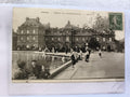 Carte postale CPA Paris Palais du Luxembourg animée timbre 5c sépia