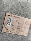Lettre affranchie France 1984, timbres taxe 4F et 5F, oblitération Aubagne