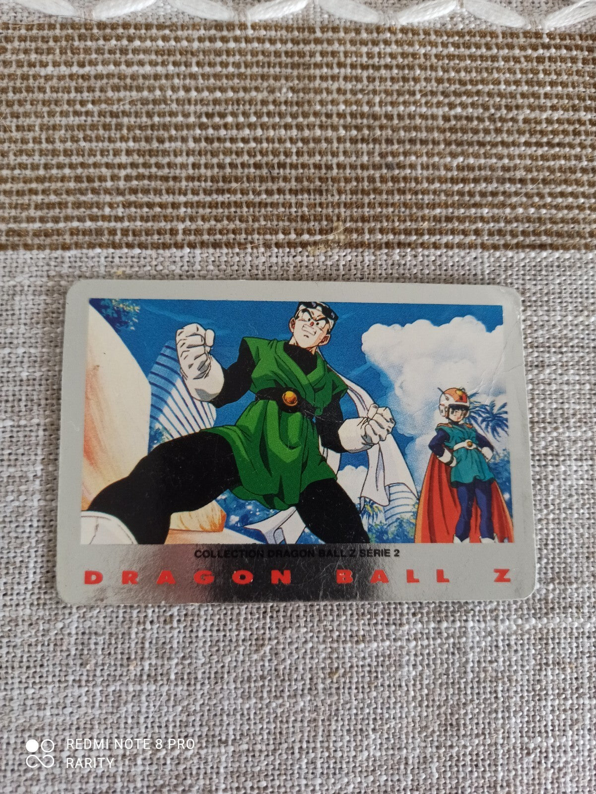 Carte Dragon Ball Z vintage série 2 Bird Studio, visuel Great Saiyaman, brillant