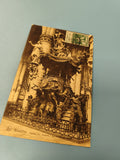 Carte postale ancienne Bruxelles Eglise Ste Gudule chaire de vérité timbre
