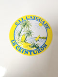 Vintage autocollant publicitaire ancien "Le Ceinturon" grand format rétro collec
