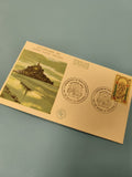 Enveloppe premier jour Mont-Saint-Michel FDC illustration couleur (Ref 10)