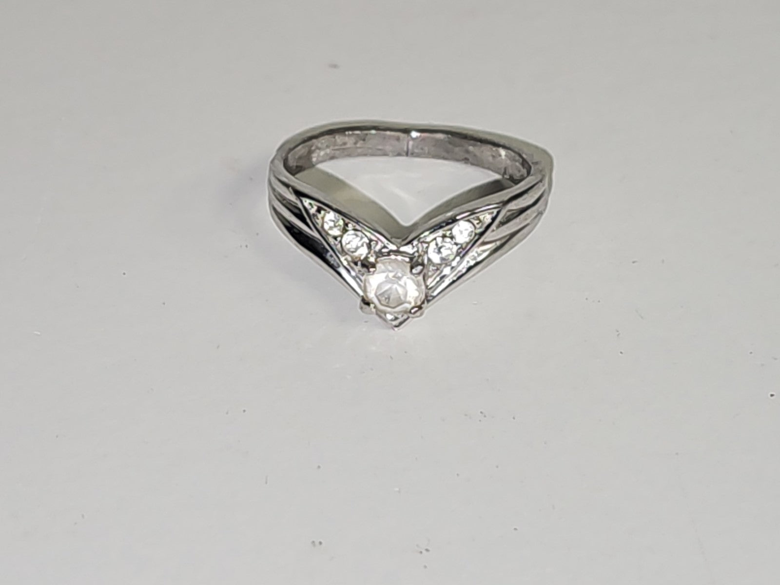 Bague fantaisie vintage ancienne taille 53 rétro bijou original collection