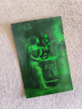CPA Heureuse Année carte postale ancienne phototypie scène couple