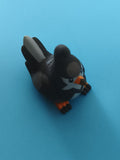 Figurine doigt Pokémon Starly jouet oiseau noir gris finger puppet