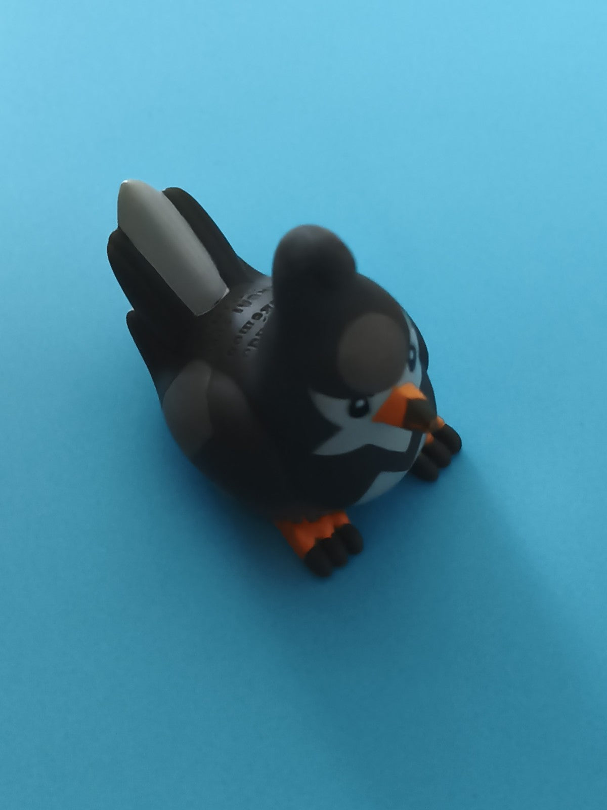 Figurine doigt Pokémon Starly jouet oiseau noir gris finger puppet