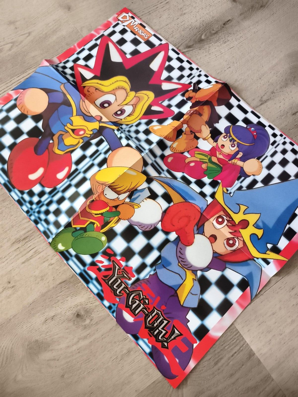 Poster Yu-Gi-Oh! SD Manga Art Personnages Chibi Motif Coloré Anime