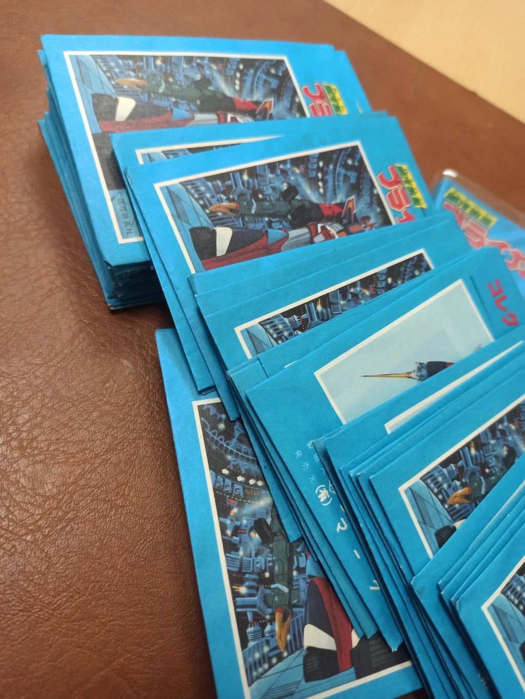 Cartes autocollantes Galaxy Cyclone Braiger set animé robot Japan
