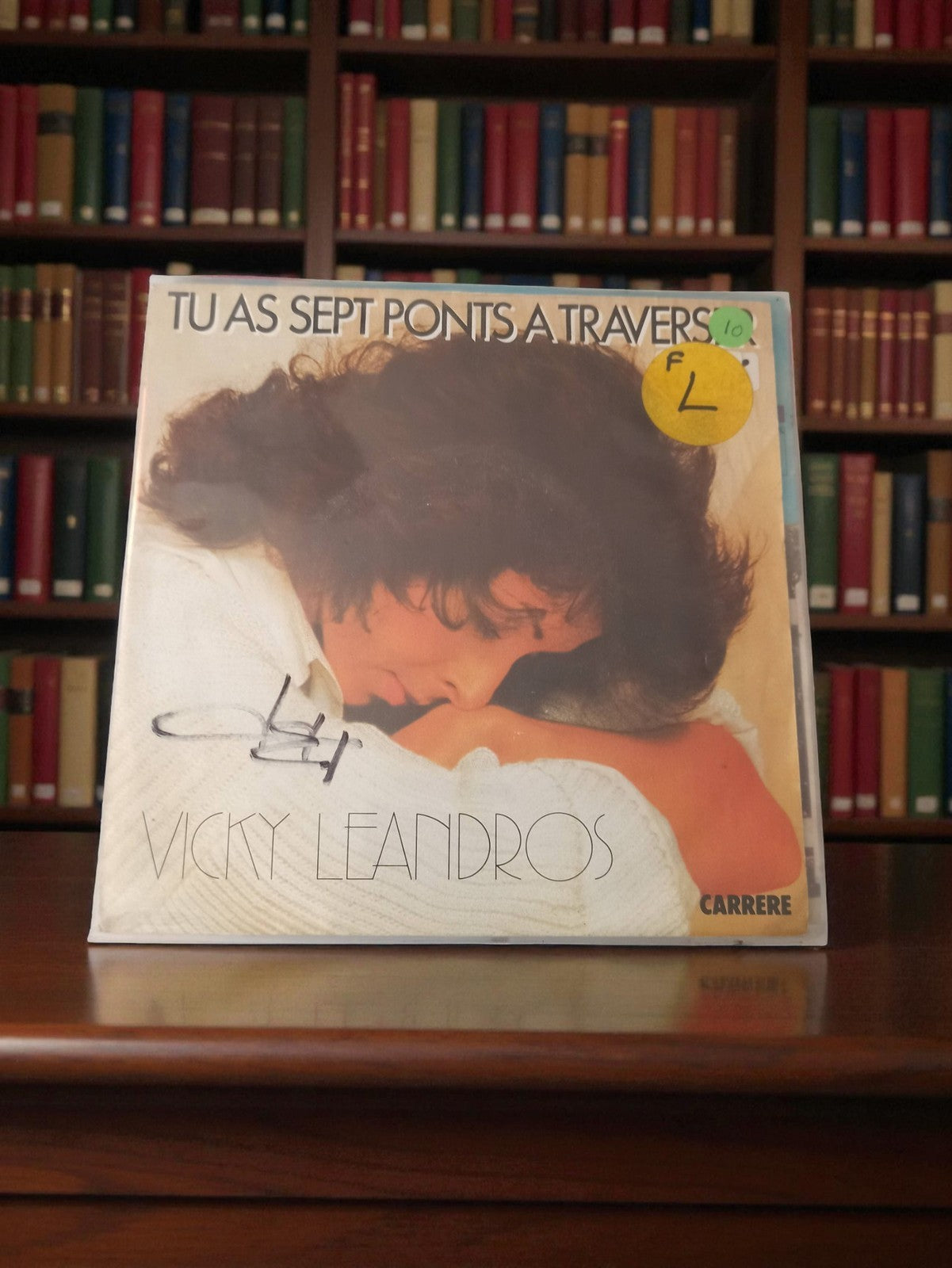 Vinyle 45 tours Vicky Leandros Carrere ancien rétro pochette photo