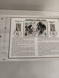 Feuillet CEF Championnats du Monde Cyclistes timbres oblitérés Gap Marseille