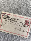 Carte postale CPA Allemagne Hamburg A-P Müller oblitérée 1897 tampon Jura