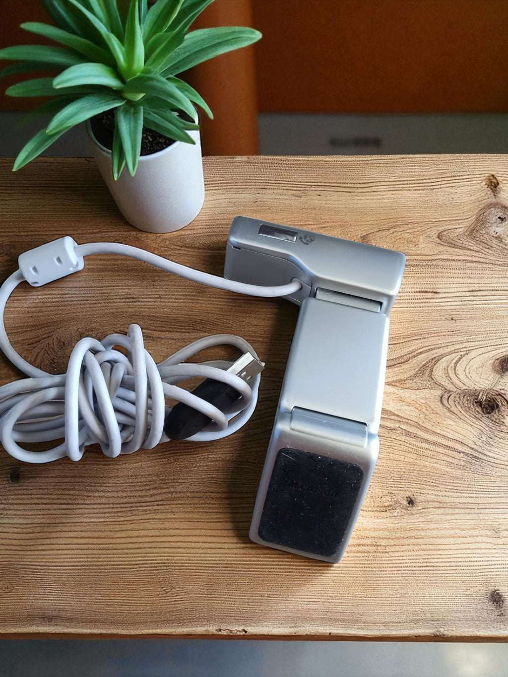 Webcam Microsoft vintage rétro USB, design années 2000, modèle de collection