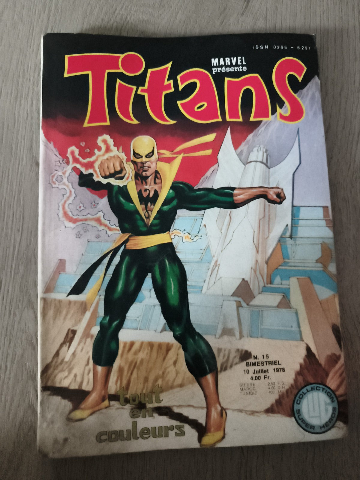 Comic Titans n°15 Marvel juillet 1978 ancien BD super-héros Iron Fist vintage