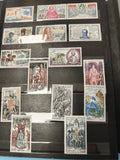 Lot anciens timbres oblitérés France personnages historiques et monuments