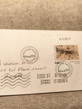 Lettre affranchie timbre 5F Vieira da Silva oblitération 1993 Philatélie France