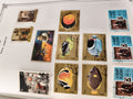 Timbres FUJEIRA Poste aérienne thématique poissons astronautes art
