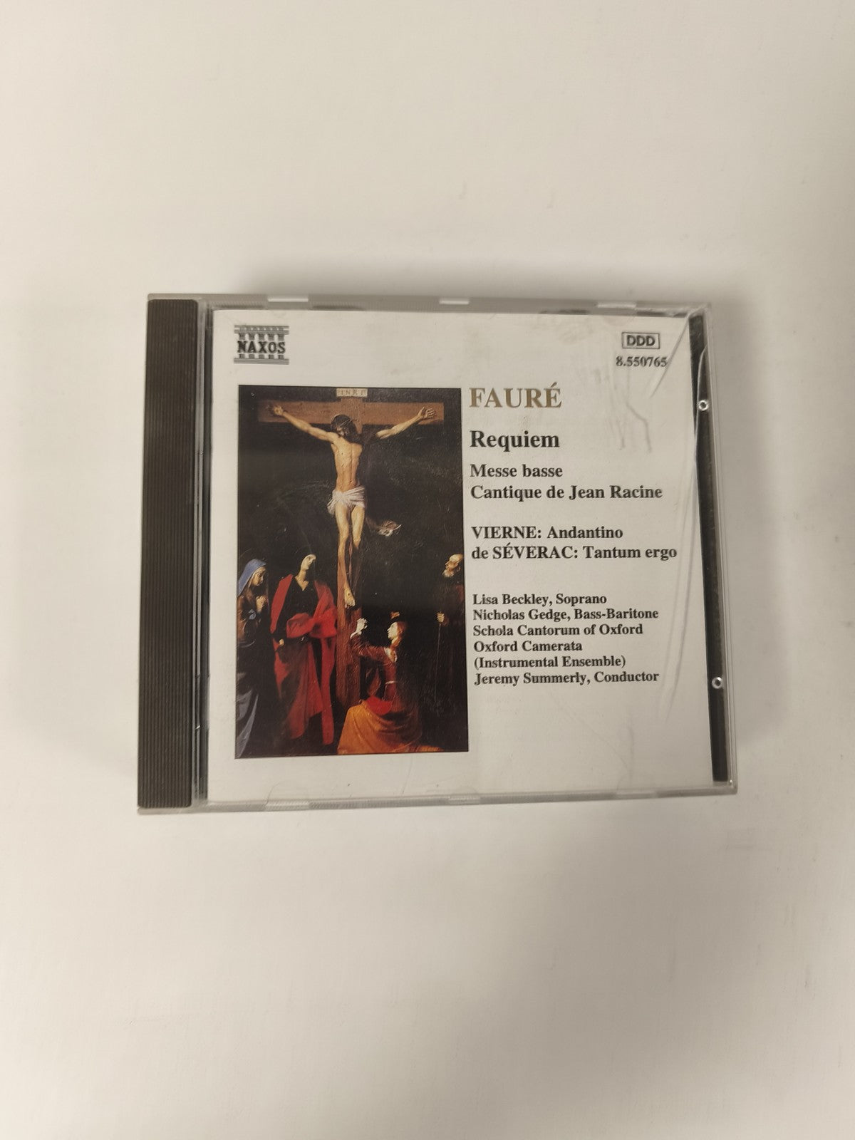 CD Fauré Requiem Messe basse Cantique de Jean Racine Naxos ch?ur Oxford