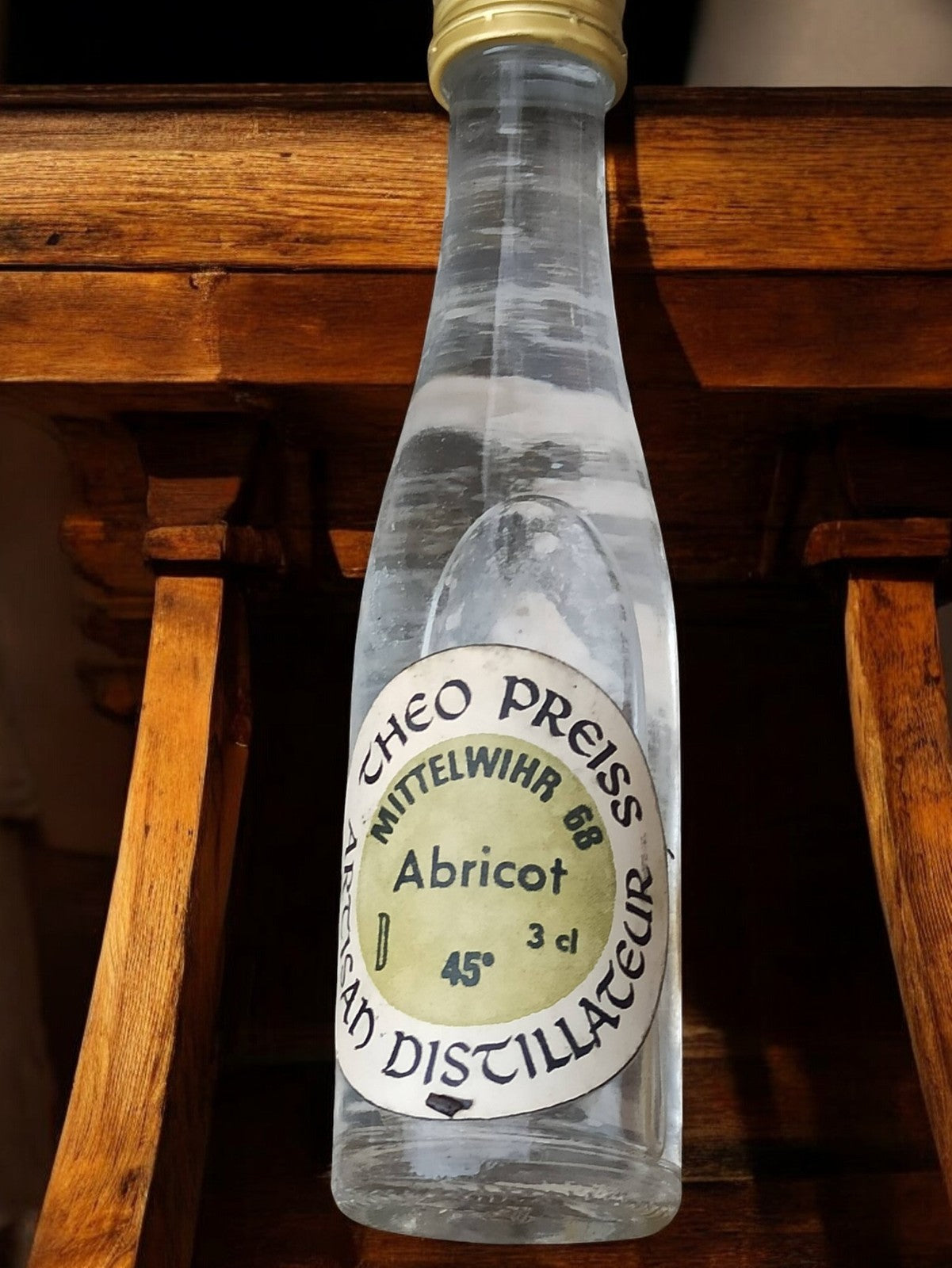 Miniature alcool ancienne Théodore Preiss abricot 3cl rétro vintage rare
