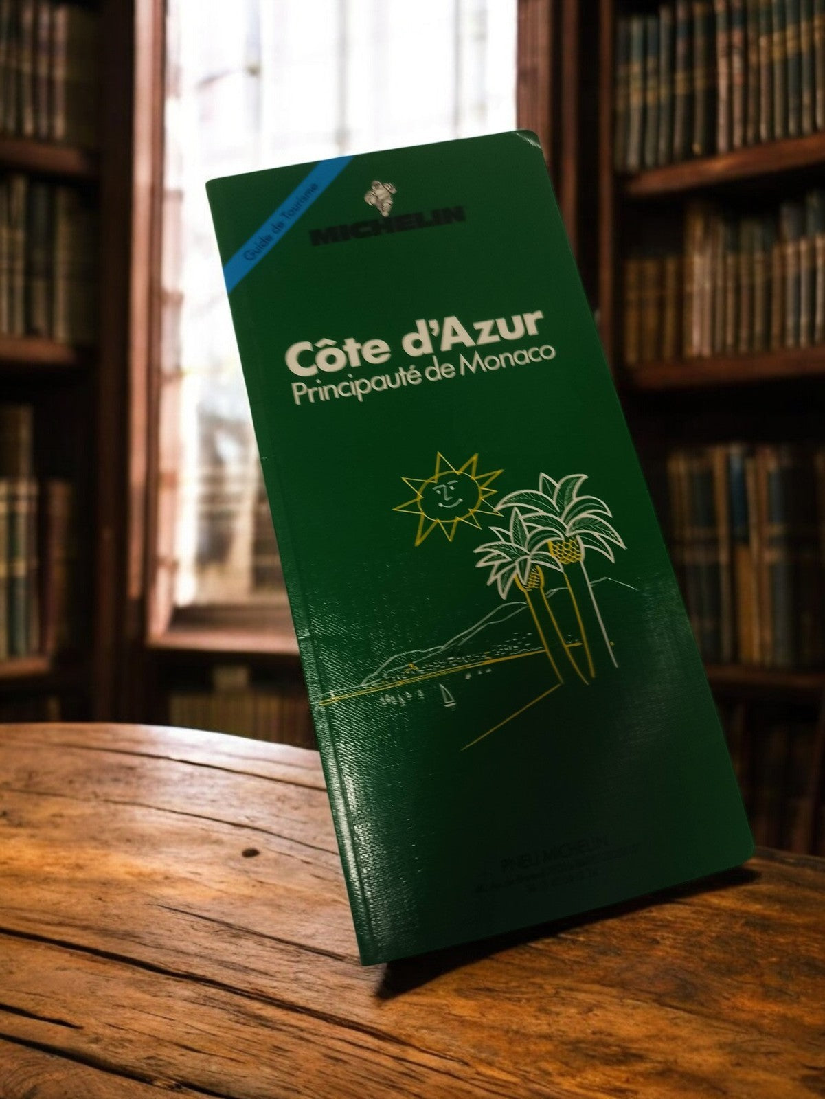 Carte routière vintage Michelin Côte d?Azur Monaco verte rétro authentique