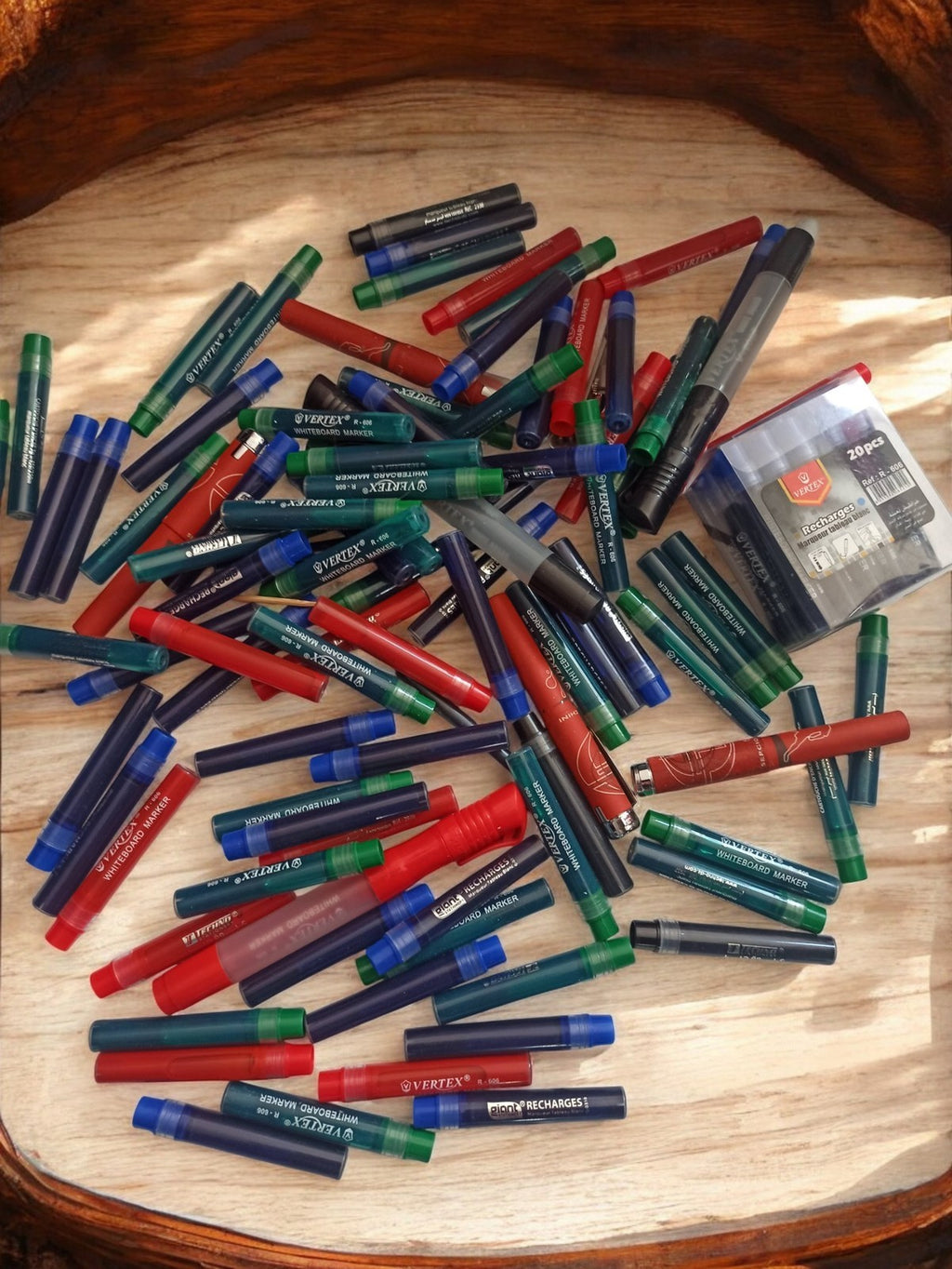 Lot recharges encre VERTEX ancien, cartouches stylo plume vintage écriture
