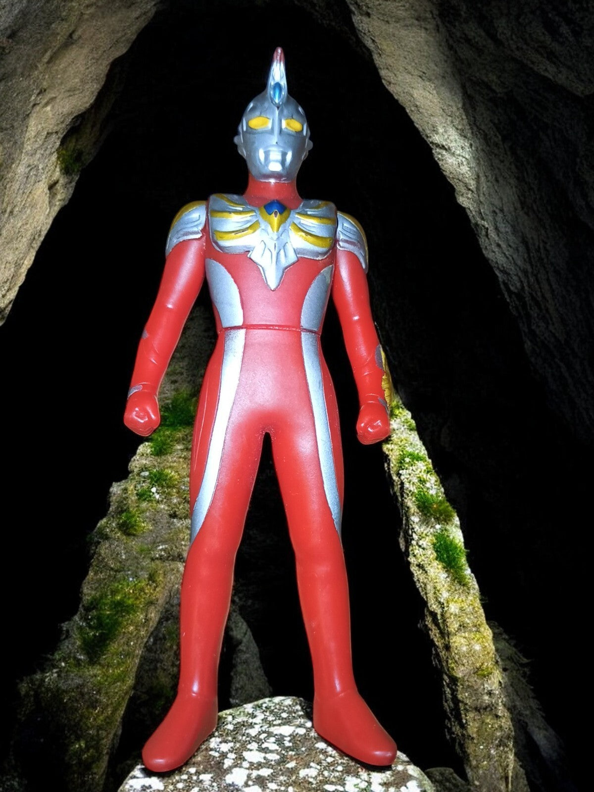 Figurine Ultraman Bandai rouge et argent Séries 500 Japon héros tokusatsu