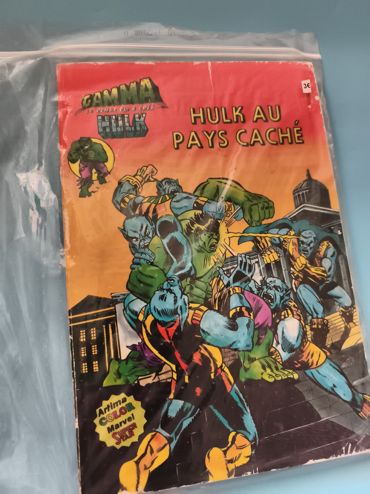 Bande dessinée Hulk au Pays Caché Artima Color Marvel Gamma