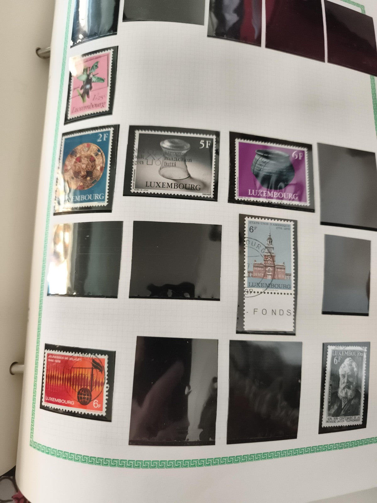 Timbres Luxembourg lot x6 thématiques divers philatélie timbre poste