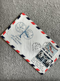Lettre aérienne First Jet Clipper Air Mail Paris timbres aviation philatélie