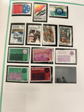 Timbres Australie 1971 thématiques animaux Noël architecture philatélie