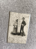 Carte postale CPA Amélie-les-Bains rencontre écrite photo costume