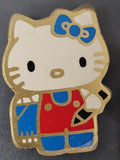 Pin's ancien Hello Kitty rétro, badge vintage collection rare, accessoire kawaii