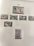 Timbres Mali Fédération du Mali poissons faune Afrique lot oblitérés poste