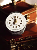 Mouvement montre mécanique Westclox vintage cadran blanc 17 jewels pièces