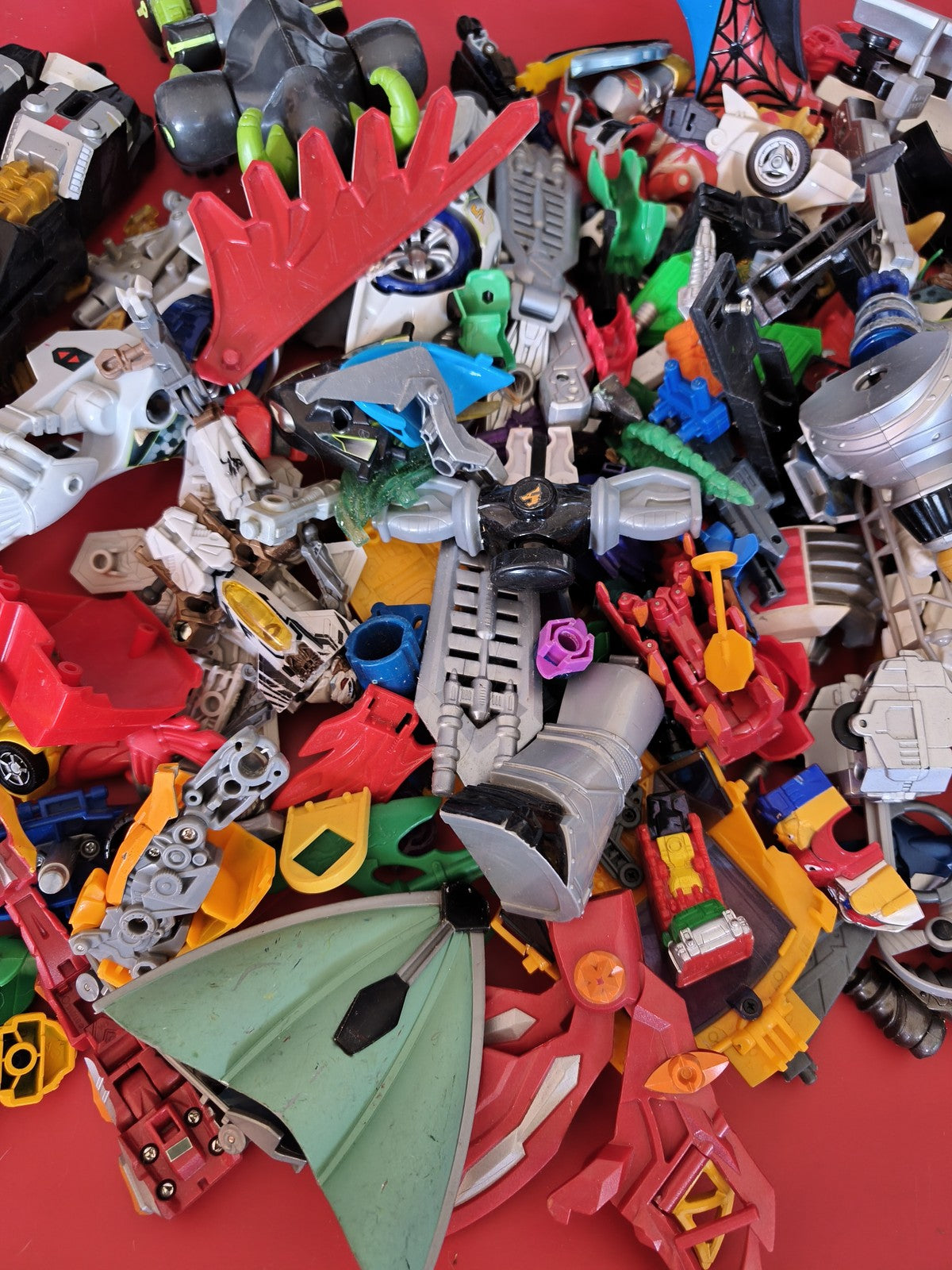 Lot pièces détachées Transformers Power Rangers robots figurines jouets enfants