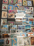 Lot timbres Polynésie Française animaux fleurs paysages philatélie