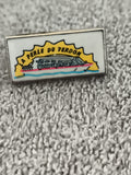 Pin's vintage La Perle du Verdon bateau rectangulaire émaillé (Ref 8)
